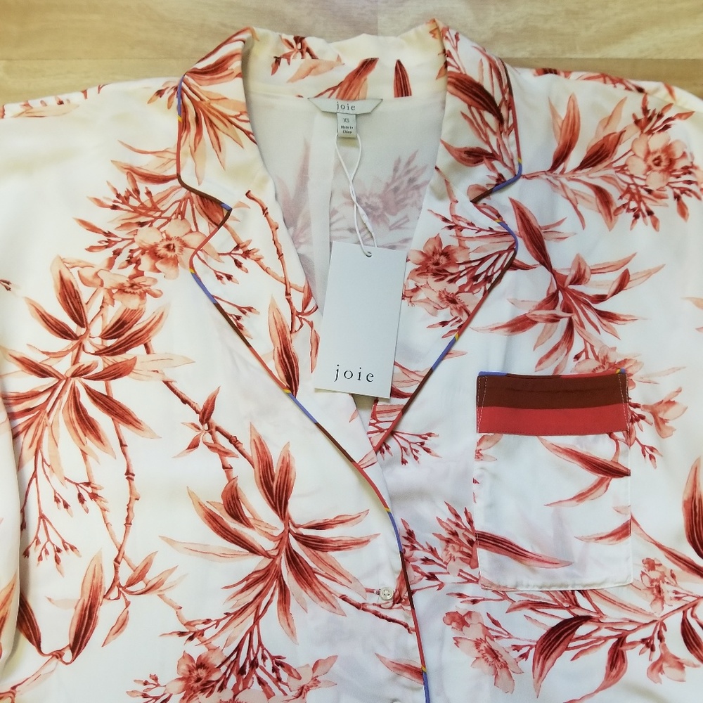 NWT JOIE "Bayley" silk blouse XS